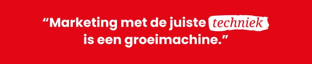 Quote over het werken met Mailchimp en Leadinfo: "Marketing met de juiste techniek is een groeimachine."